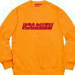 シュプリーム(Supreme)のシュプリーム Breed Crewneck オレンジ Ｌサイズ(スウェット)