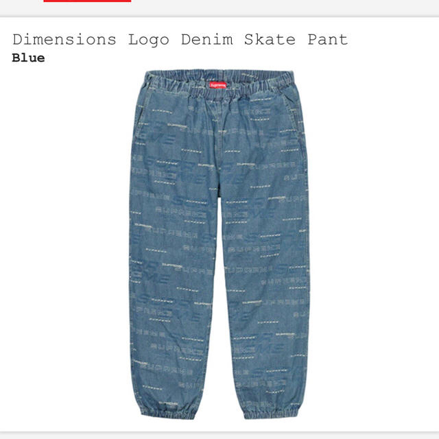 【S】 Dimensions Logo Denim Skate Pant