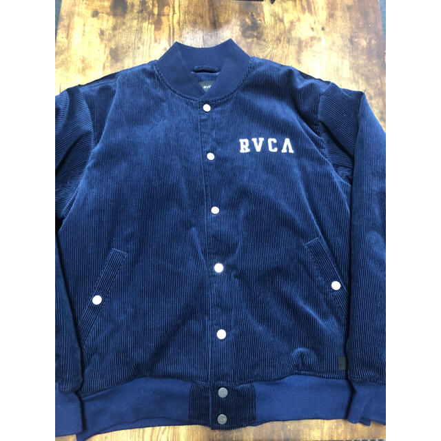 【完売・希少サイズ】RVCA コーデュロイ ブルゾン ジャケット ネイビー S