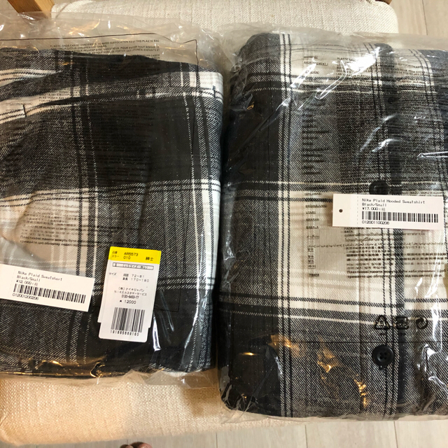 新品未使用 supreme×NIKE Plaid セットアップ上下 S サイズ