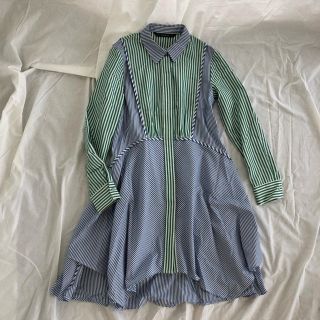 ザラ(ZARA)のMii様専用！ZARA ストライプシャツワンピース(ひざ丈ワンピース)