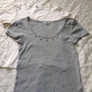 ナチュラルビューティーベーシック(NATURAL BEAUTY BASIC)のスーツのインナーに Tシャツ2枚セットM(Tシャツ(半袖/袖なし))