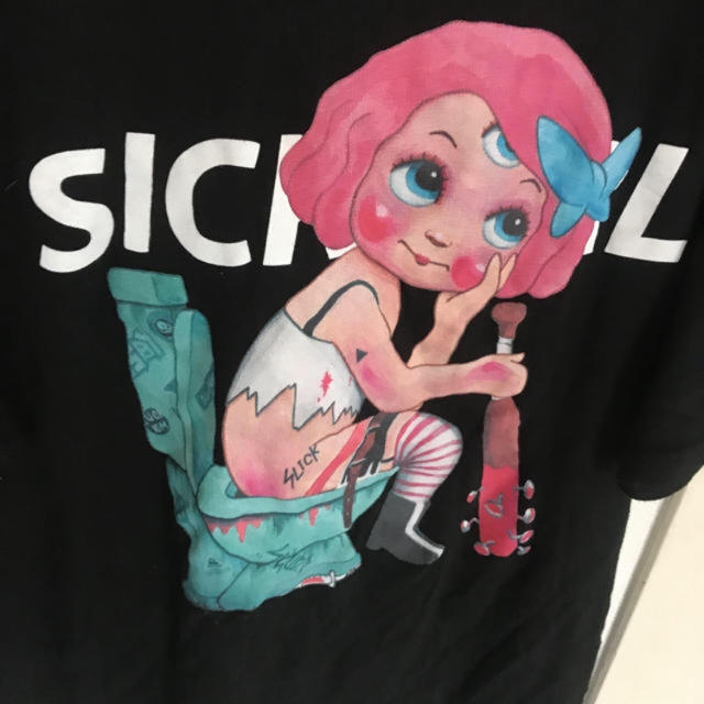 MILKBOY(ミルクボーイ)のMILKBOY ミルクボーイ   SICK GIRL BIG Tシャツ XL  メンズのトップス(Tシャツ/カットソー(半袖/袖なし))の商品写真