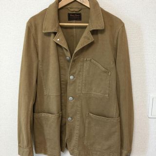 ユナイテッドアローズグリーンレーベルリラクシング(UNITED ARROWS green label relaxing)の【未使用】GENUINE GARMENT/キャメルコート/Ｌサイズ(ピーコート)