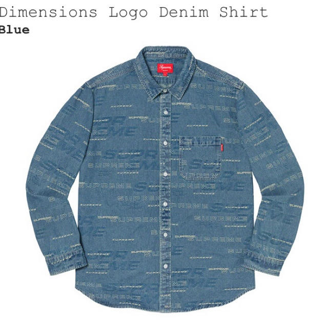 Dimensions Logo Denim Shirt M