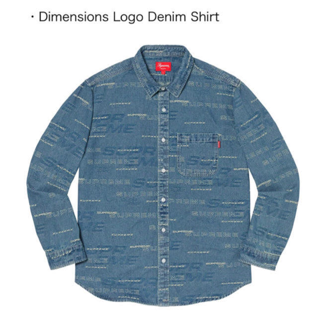 Supreme Dimensions Logo Denim Shirt