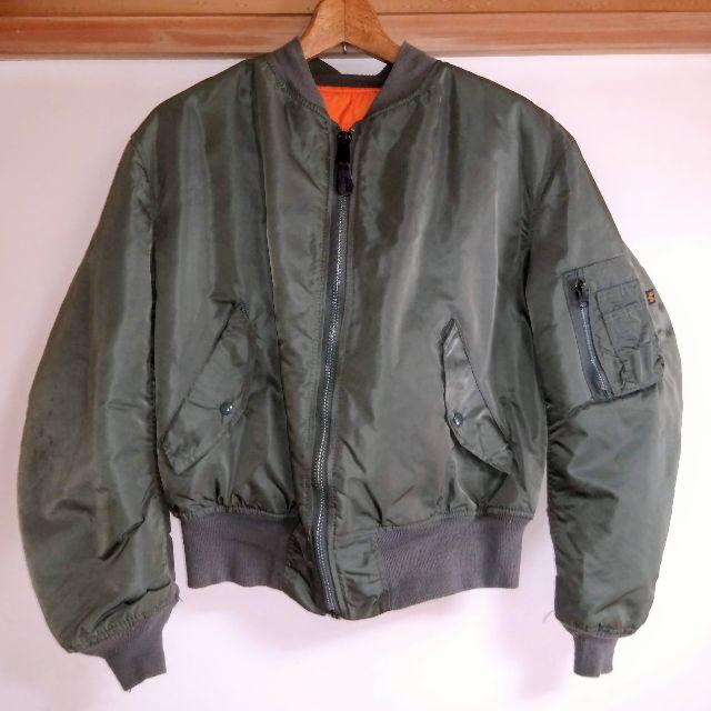ALPHA INDUSTRIES(アルファインダストリーズ)のALPHA（アルファ）　ＭＡ－１　1990年代前半アメリカ製　サイズLarge メンズのジャケット/アウター(フライトジャケット)の商品写真
