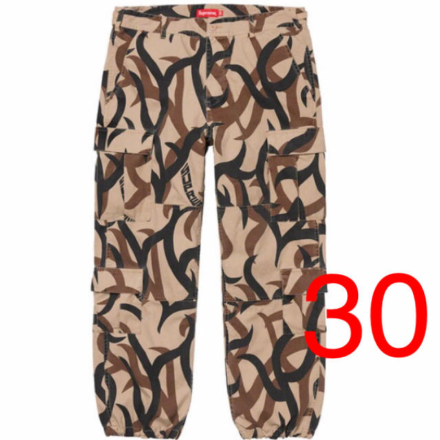 Supreme Cargo Pant Tan Tribal Camo 30インチ