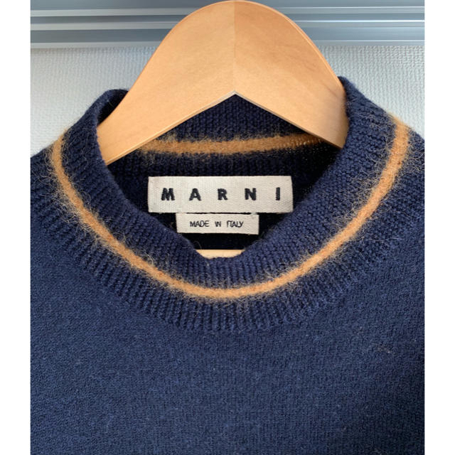 Marni(マルニ)のMARNI オレンジラインニット メンズのトップス(ニット/セーター)の商品写真