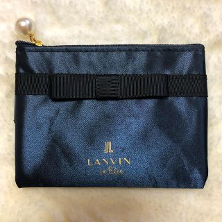 ランバンオンブルー(LANVIN en Bleu)のLANVIN ティッシュケース ネイビー 小物入れ(ポーチ)