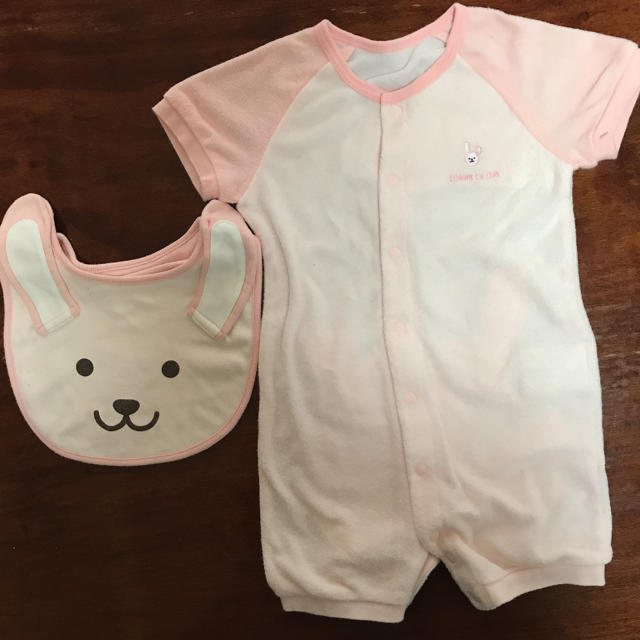 mikihouse(ミキハウス)の専用　新生児 赤ちゃん ベビー服 まとめ売り 50 60 女の子 キッズ/ベビー/マタニティのベビー服(~85cm)(ロンパース)の商品写真