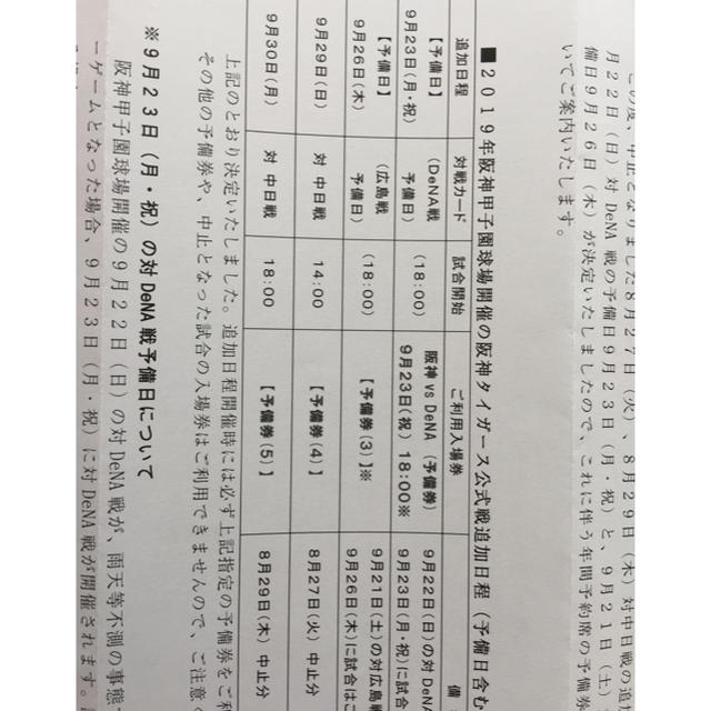 阪神タイガース 中日ドラゴンズ 8月14日 ライト 外野指定席 チケット