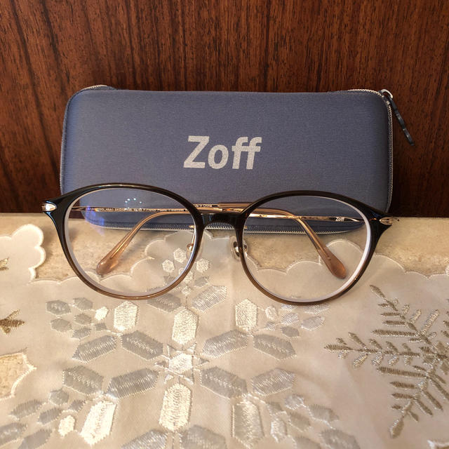 Zoff(ゾフ)の  ZOFF ゾフ 丸眼鏡  ラウンド 度付き  レディースのファッション小物(サングラス/メガネ)の商品写真