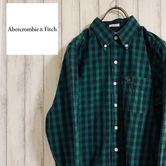 Abercrombie&Fitch(アバクロンビーアンドフィッチ)の古着 Abercrombie & Fitch ブロックチェックシャツ メンズのトップス(シャツ)の商品写真