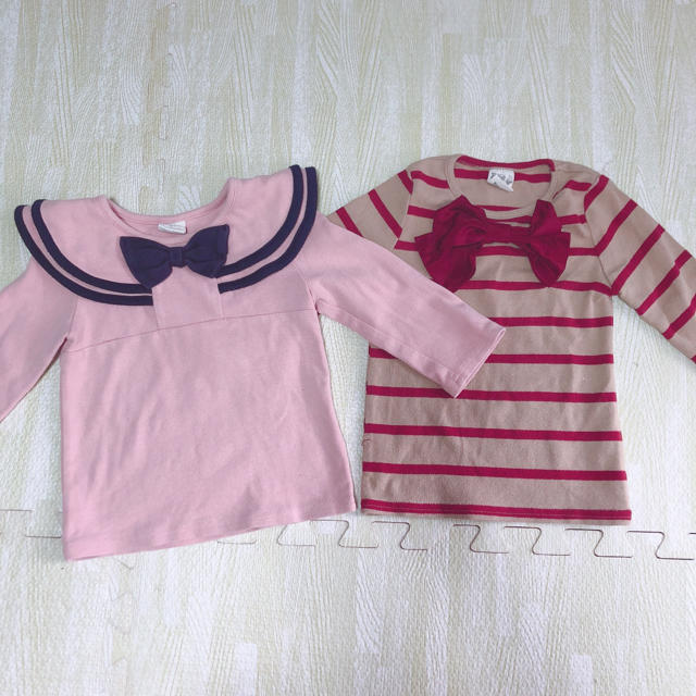 Rakuten(ラクテン)の子供服bee 長袖トップス 90cm キッズ/ベビー/マタニティのキッズ服女の子用(90cm~)(Tシャツ/カットソー)の商品写真