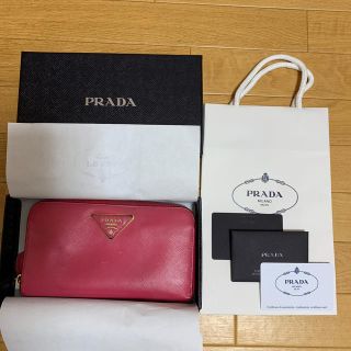 プラダ(PRADA)のPRADA 財布 サフィアーノ カード、箱付、ショピングバック付(財布)