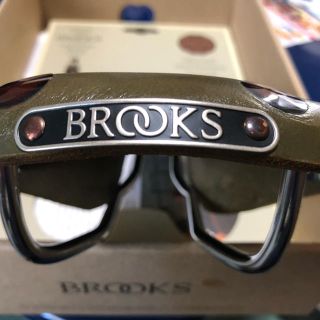 ブルックス(Brooks)のブルックス オリーブグリーン大鋲サドル BROOKS(パーツ)