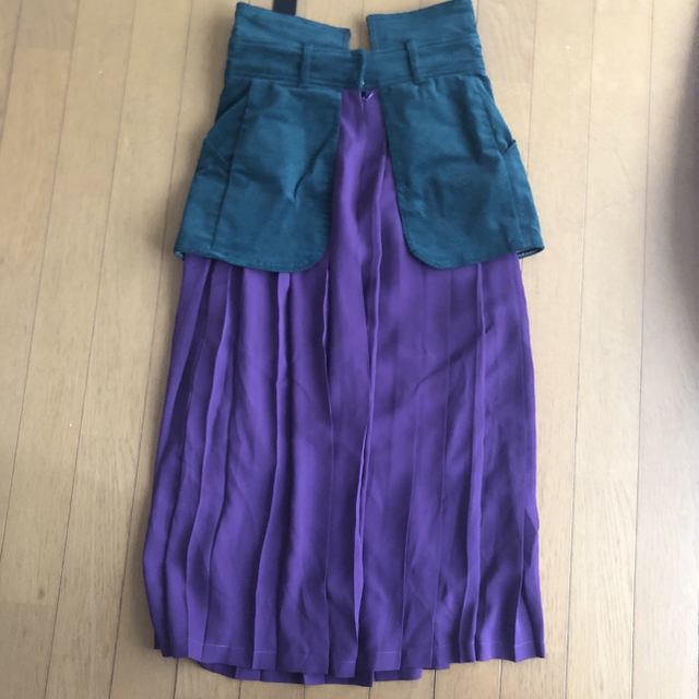 PAMEO POSE(パメオポーズ)のガンベルト スカート パープル レディースのスカート(ロングスカート)の商品写真