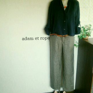 アダムエロぺ(Adam et Rope')のギンガムチェック パンツ(カジュアルパンツ)