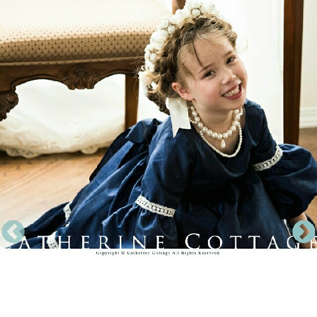 Catherine Cottage(キャサリンコテージ)のキャサリンコテージ発表会セット　ドレス・髪飾り・靴のセットです！バラ売り対応あり キッズ/ベビー/マタニティのキッズ服女の子用(90cm~)(ドレス/フォーマル)の商品写真
