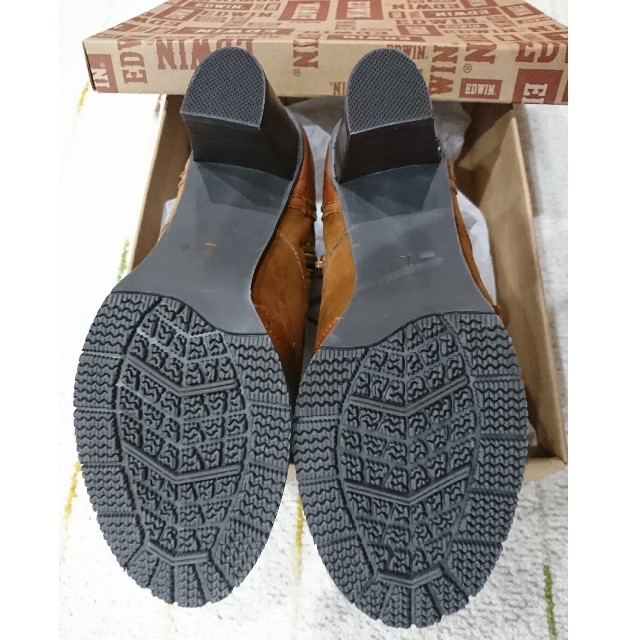 EDWIN(エドウィン)のEDWINショートブーツ(キャメル色)サイズL レディースの靴/シューズ(ブーツ)の商品写真