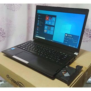 トウシバ(東芝)の★美品 爆速SSD,DVDマルチ R734/M #2 *Win10m2019u(ノートPC)