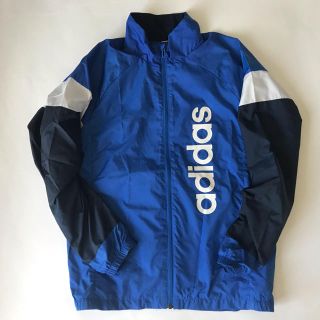 アディダス(adidas)のadidas アディダス 胸元ロゴが特徴！ジップアップウィンドブレーカー 160(ジャケット/上着)