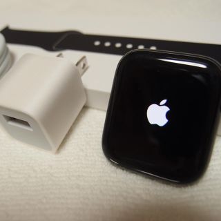 アップルウォッチ(Apple Watch)のApple Watch 4(GPSモデル)44mmスペースグレイ(腕時計(デジタル))