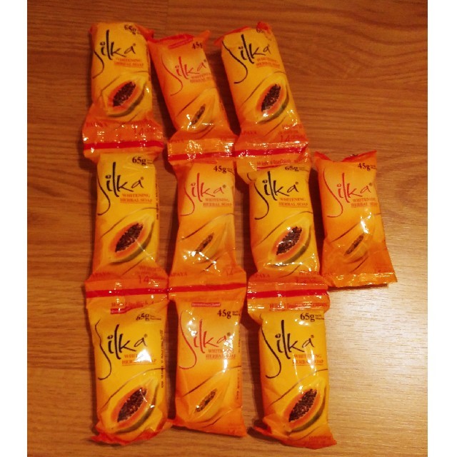 Silka石鹸　パパイヤソープ　10個 コスメ/美容のボディケア(ボディソープ/石鹸)の商品写真