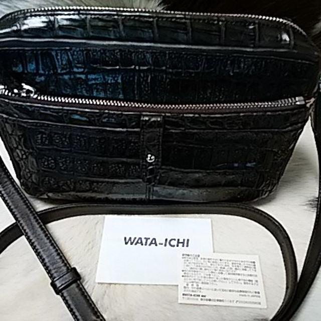 超美品★最高級品★WATA-ICHI クロコ鰐革ショルダーバッグ