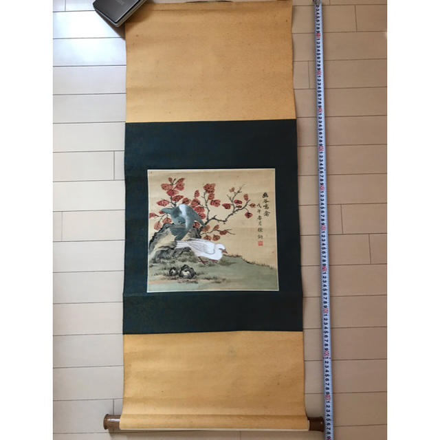 中国清時代画家徐納 掛軸  値下げ不可 エンタメ/ホビーの美術品/アンティーク(絵画/タペストリー)の商品写真