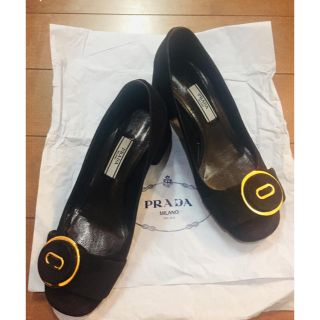 プラダ(PRADA)の美品✴︎プラダスエードパンプス(ハイヒール/パンプス)