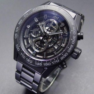 タグホイヤー(TAG Heuer)の美品 国内正規品 タグ ホイヤー カレラ ホイヤー01 セラミック ブラック (腕時計(アナログ))