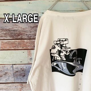 エクストララージ(XLARGE)のエクストララージ XLサイズ バックプリント Tシャツ ホワイト(Tシャツ/カットソー(半袖/袖なし))