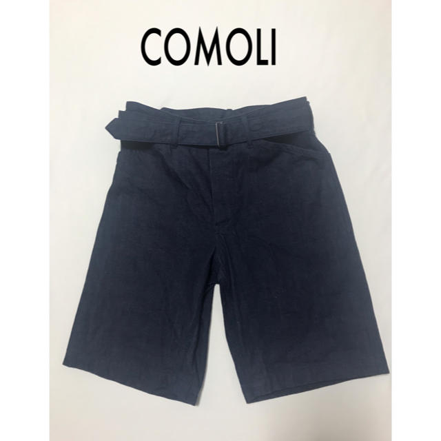 COMOLI コモリ◇ベルテッドデニム ショートパンツ(ハーフパンツ