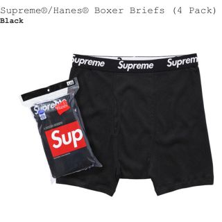 シュプリーム(Supreme)のsupreme boxer brief black s(ボクサーパンツ)