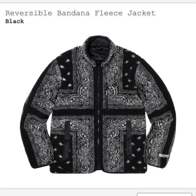 M Reversible Bandana Fleece Jacket black