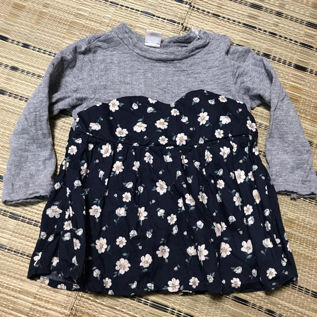 futafuta(フタフタ)のビスチェ風重ね着トップス キッズ/ベビー/マタニティのキッズ服女の子用(90cm~)(Tシャツ/カットソー)の商品写真