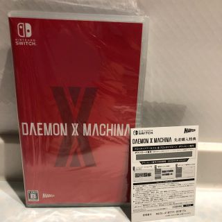 ニンテンドースイッチ(Nintendo Switch)の【新品未開封】DAEMON X MACHINA特典付(家庭用ゲームソフト)