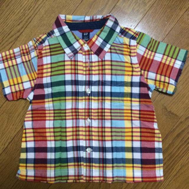 babyGAP(ベビーギャップ)のチェックシャツ☆Gap キッズ/ベビー/マタニティのキッズ服男の子用(90cm~)(ブラウス)の商品写真