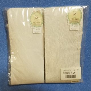 キャサリンコテージ(Catherine Cottage)の白レースタイツ２足セット(size130～140)(靴下/タイツ)