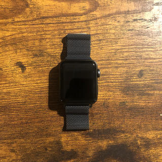 アップルウォッチ(Apple Watch)のApple Watch series3 スペースグレイ 38 コメントください(腕時計(デジタル))