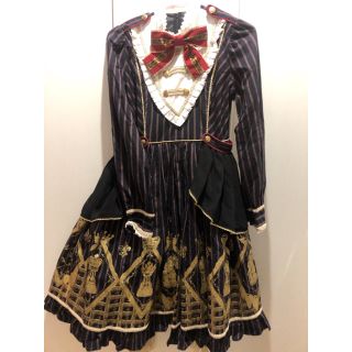 アンジェリックプリティー(Angelic Pretty)のAngelic Pretty Checkmate op チェス チョコ(ひざ丈ワンピース)