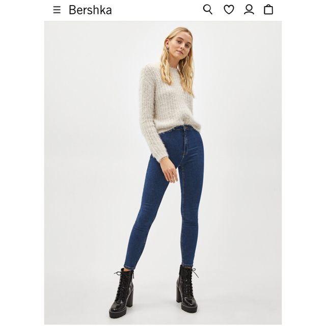 Bershka(ベルシュカ)のベルシュカ ハイウエストスキニー 新品タグ付き レディースのパンツ(スキニーパンツ)の商品写真