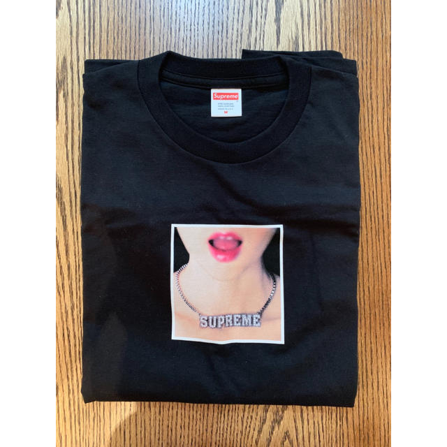 新品 Supreme Necklace Tee 黒 M 18ss 1