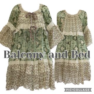 バルコニーアンドベット(Balcony and Bed)のバルコニーアンドベッド ゆるゆるワンピース(ひざ丈ワンピース)