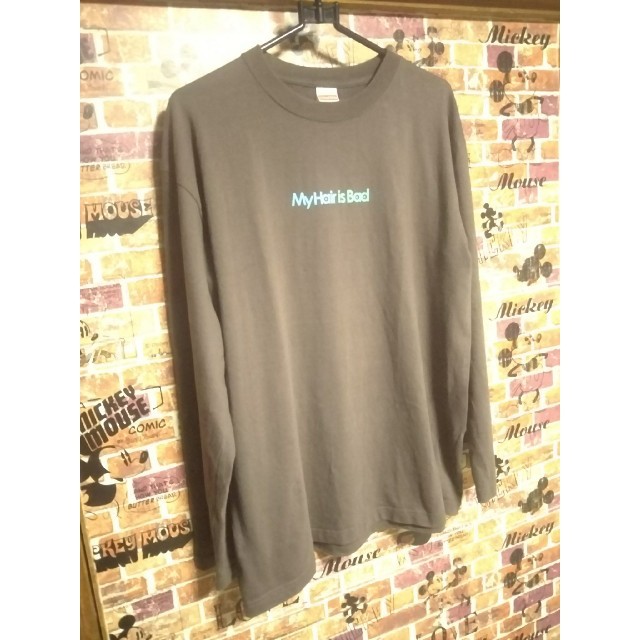 my hair is bad 受注限定ロゴロングTシャツ XL マイヘア ロンT メンズのトップス(Tシャツ/カットソー(七分/長袖))の商品写真