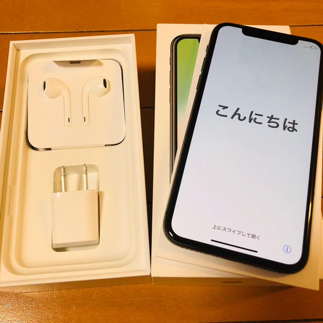 即日発送! 極美品 国内版SIMフリー iPhoneX 256gb グレー