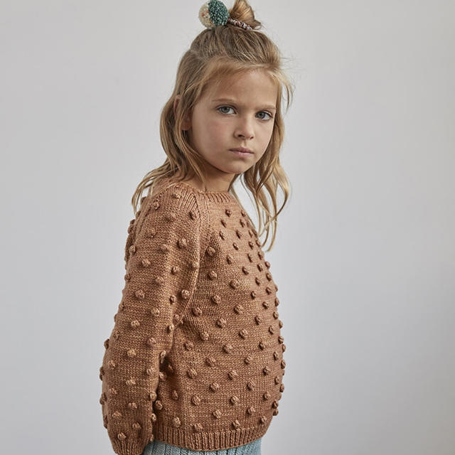 misha and puff popcorn sweater 5-6Y