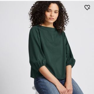 ユニクロ(UNIQLO)のUNIQLO マーセライズコットンボリュームスリーブT(Tシャツ(長袖/七分))